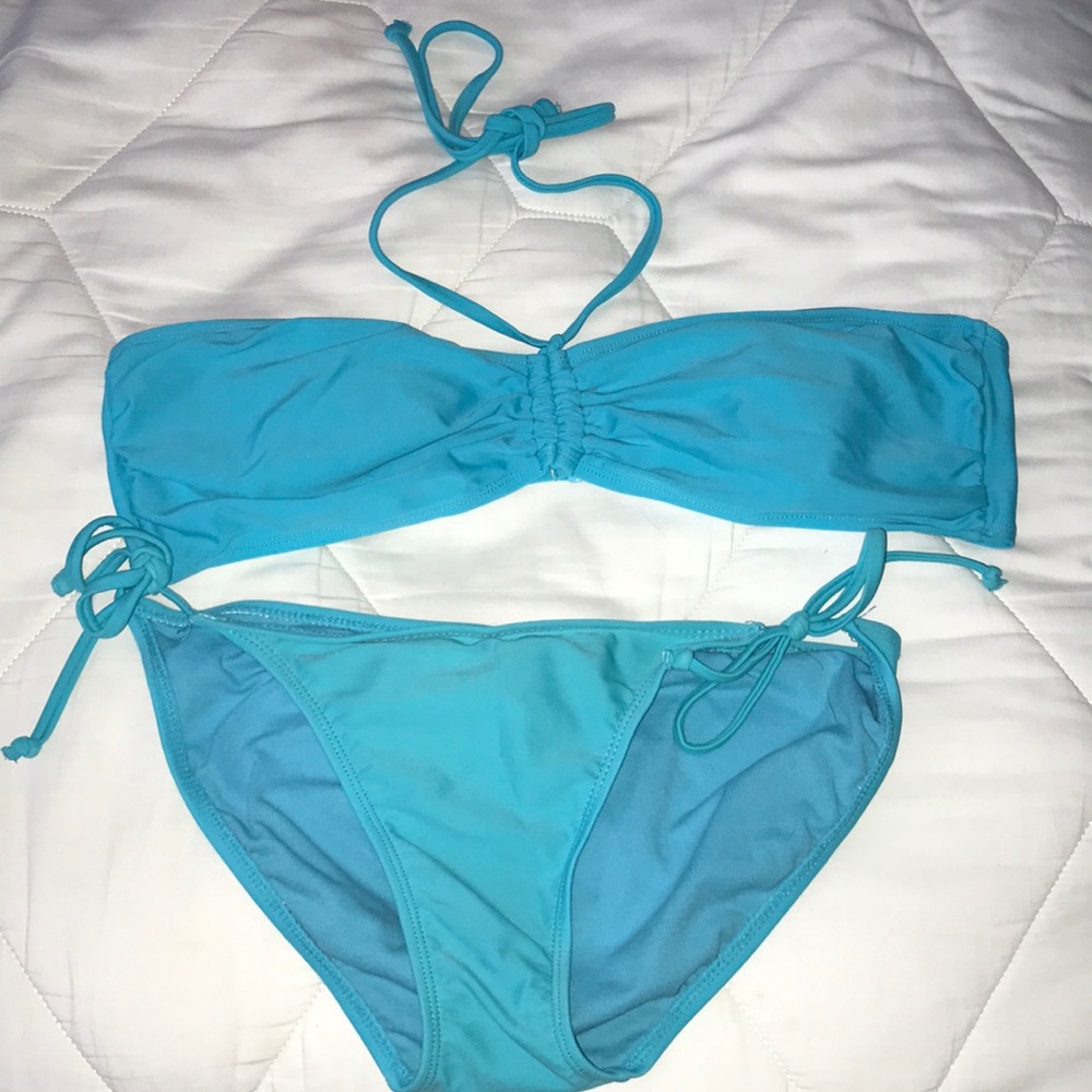 Turquoise Bathing Suit Set